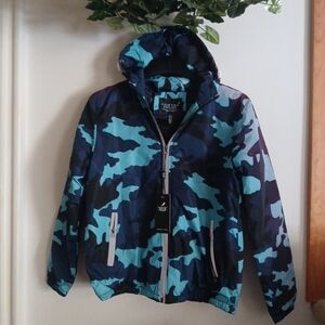 Julia Kids Camouflage Jacket - Blue and Black